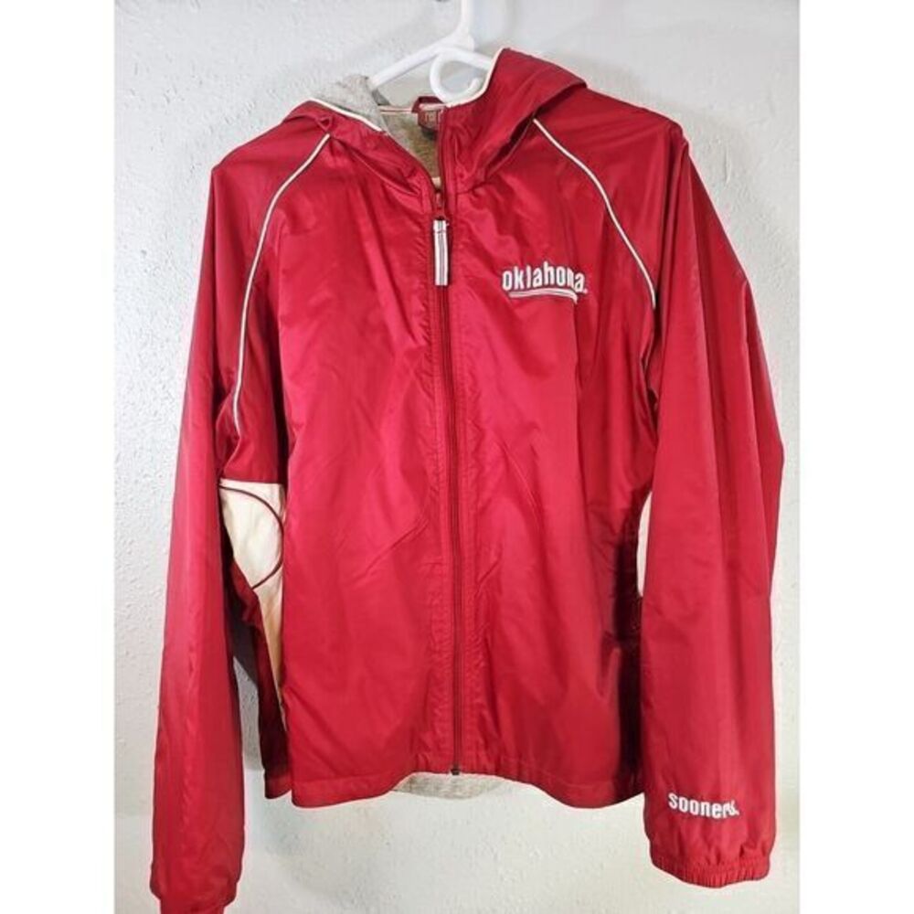 Red Oak Sportswear Oklahoma Sooners Women Lined W/ Hood Jacket Embroidery XL